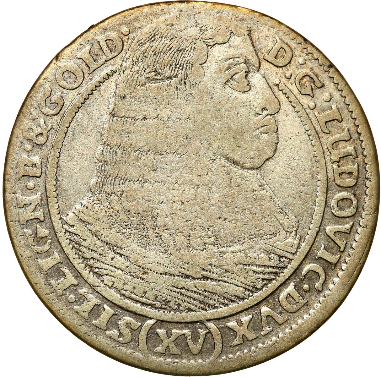 Śląsk, Księstwo Legnicko-Brzesko-Wołowskie. Ludwik IV Legnicki (1653-1663). 15 krajcarów 1662, Brzeg